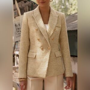Gold Tweed Blazer
